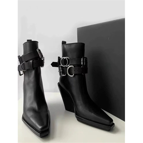 尖頭坡跟短靴子女26秋冬新款短筒高跟切爾西短筒歐美防水台踝靴 尖頭坡跟短靴子女26秋冬新款短筒高跟切爾西短筒歐美防水台踝靴