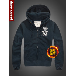 美洲海岸af衛衣男連帽衫開衫加絨加厚運動外套男士外套春秋季保暖