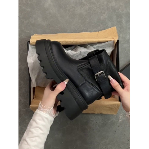 羊皮版~辣妹甜酷不過膝騎士靴女2025秋冬新款暗黑增高厚底機車靴