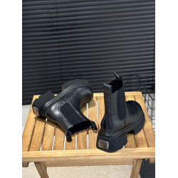 真皮菸琯靴女2025新款秋冬中筒單靴增高6cm顯腿長機車靴套筒短靴