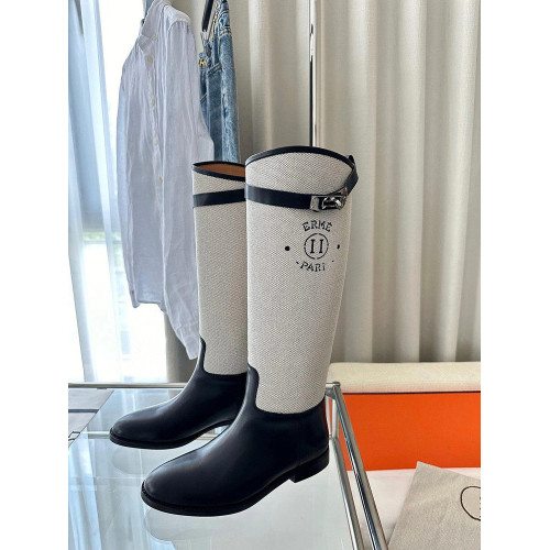 經典款真皮鎖釦英倫風騎士靴單靴2024秋冬粗腿長筒高筒皮靴長靴女