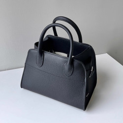 新款row風包包margaux15手提包牛皮托特包旅行包麂皮單肩包高級感