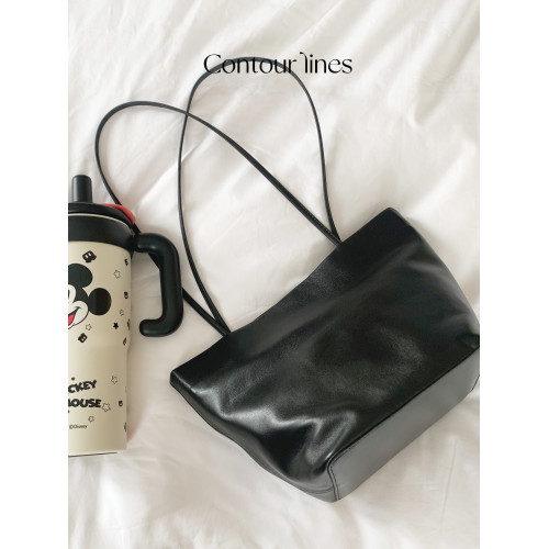 圖爾花園contourlines【小胖墩】質感羊皮極簡韓系上班通勤托特包