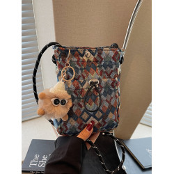 今年流行菱格包包女2025新款時尚洋氣斜後後背包女ins小衆百搭單肩包