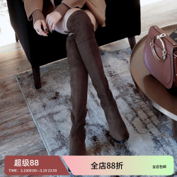 【令戈工作室】2025秋冬新款長靴女過膝靴高筒靴女彈力長筒靴子女