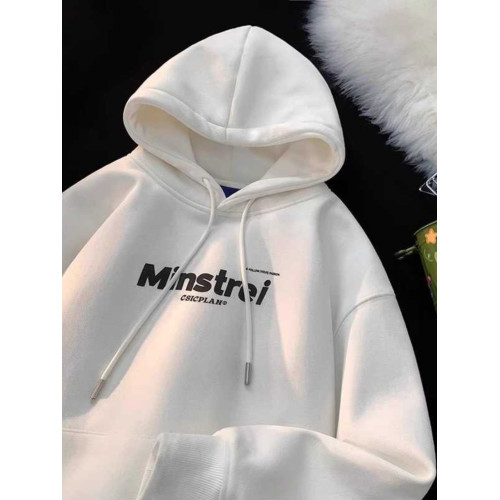 100%純棉美式重磅衛衣男秋冬加絨加厚百搭連帽衫oversize休閒外套