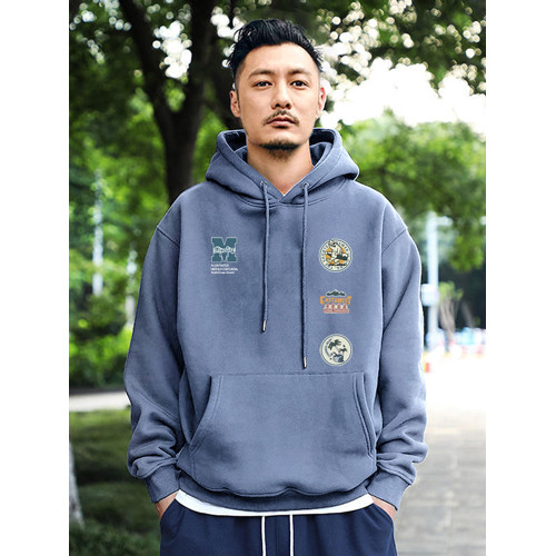 440G連帽衛衣男秋季重磅國潮情侶裝餘文樂潮牌加絨加厚寬鬆外套男 440G連帽衛衣男秋季重磅國潮情侶裝餘文樂潮牌加絨加厚寬鬆外套男