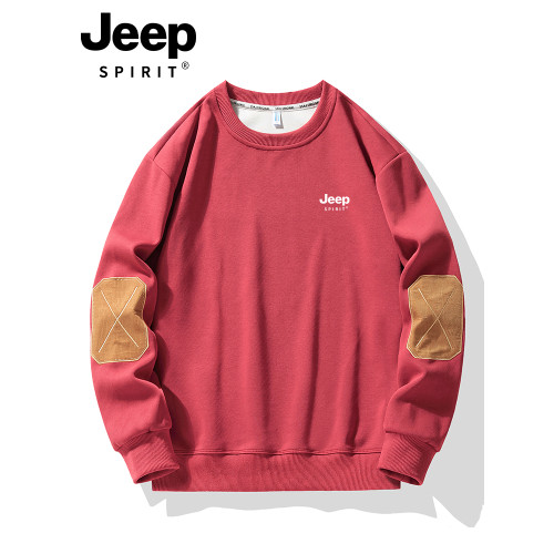 JEEP衛衣男春秋季2024新款龍年新春紅色本命年衣服圓領加厚長袖T JEEP衛衣男春秋季2024新款龍年新春紅色本命年衣服圓領加厚長袖T