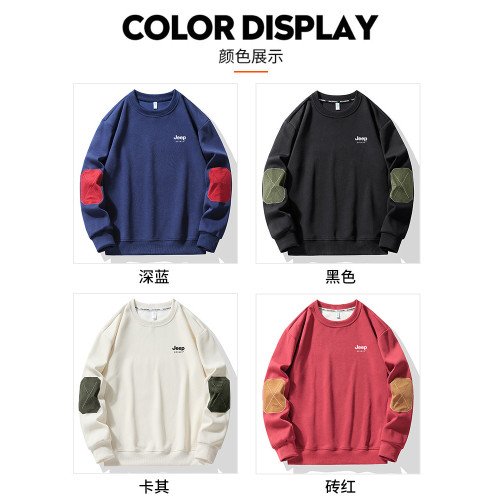JEEP衛衣男春秋季2024新款龍年新春紅色本命年衣服圓領加厚長袖T JEEP衛衣男春秋季2024新款龍年新春紅色本命年衣服圓領加厚長袖T