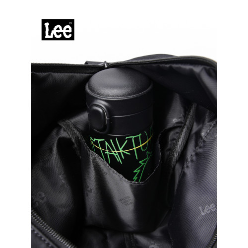 Lee時尚休閒斜後後背包男可攜式潮流通勤郵差包初高中學生輕便單肩包女