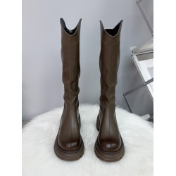 長筒靴子女2025新款秋季高筒騎士靴秋冬加絨厚底不過膝底瘦瘦長靴