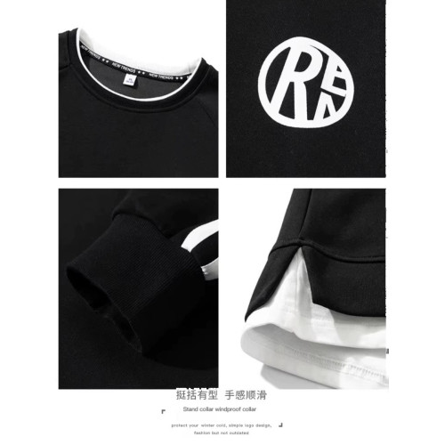 大碼300斤潮牌衛衣男士秋季圓領重磅寬鬆長袖t恤幾何印花休閒上衣 大碼300斤潮牌衛衣男士秋季圓領重磅寬鬆長袖t恤幾何印花休閒上衣