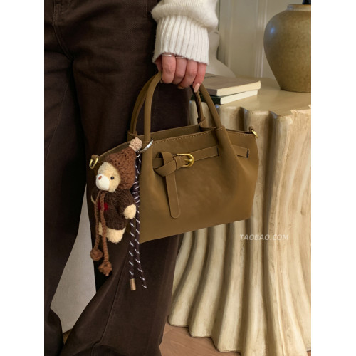 復古磨砂包包女2025新款時尚百搭斜後後背包精緻超火手提水桶包小拎包