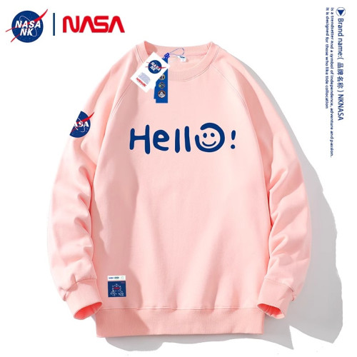 nasa官方旗艦圓領衛衣男女款秋冬季美式潮牌重磅大碼寬鬆白色上衣 nasa官方旗艦圓領衛衣男女款秋冬季美式潮牌重磅大碼寬鬆白色上衣