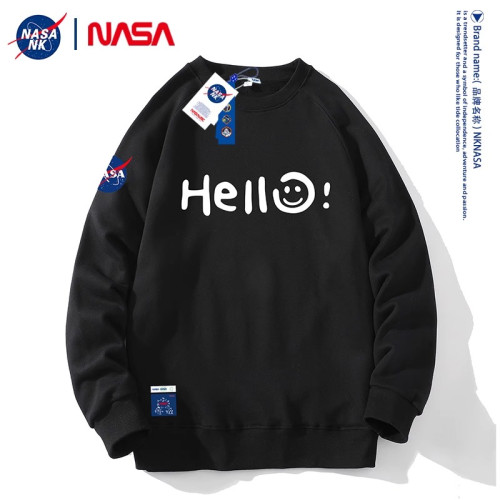 nasa官方旗艦圓領衛衣男女款秋冬季美式潮牌重磅大碼寬鬆白色上衣 nasa官方旗艦圓領衛衣男女款秋冬季美式潮牌重磅大碼寬鬆白色上衣