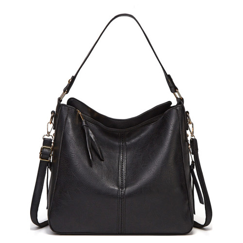 復古時尚大容量簡約油蠟皮腋下托特包慵懶休閒通勤百搭單肩斜後後背包 復古時尚大容量簡約油蠟皮腋下托特包慵懶休閒通勤百搭單肩斜後後背包