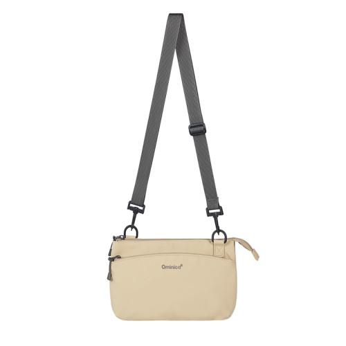 Qminica 戶外出遊斜後後背包防潑水耐磨多功能輕量化休閒單肩騎行包