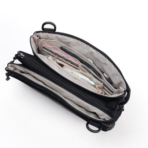 Qminica 戶外出遊斜後後背包防潑水耐磨多功能輕量化休閒單肩騎行包