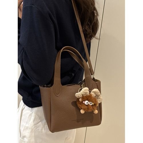 高級感小衆包包女秋冬復古2025新款休閒單肩斜後後背包女士手提水桶包