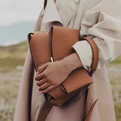 真皮包包女新款時尚單肩手提包女包微笑包歐美風2025時尚高級輕奢