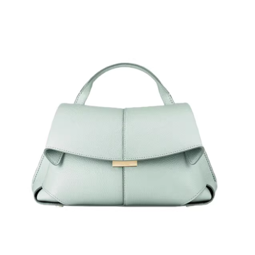 真皮包包女新款時尚單肩手提包女包微笑包歐美風2025時尚高級輕奢