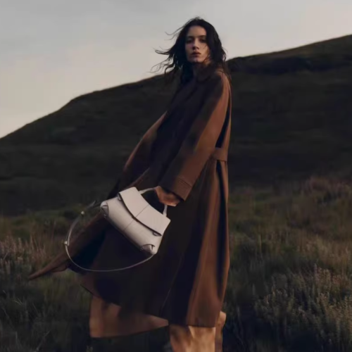 真皮包包女新款時尚單肩手提包女包微笑包歐美風2025時尚高級輕奢