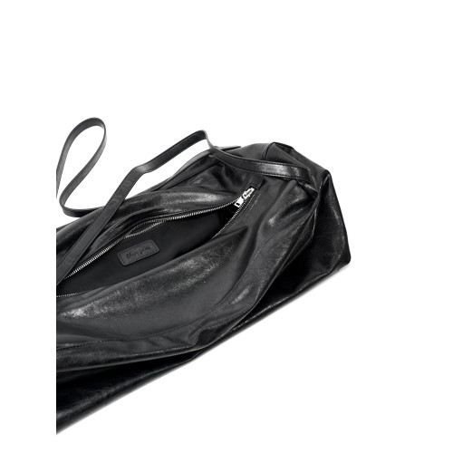 VOWPROGRESS肌理啞亮波紋油蠟皮FamliyBag大容量斜後後背包單肩手提包