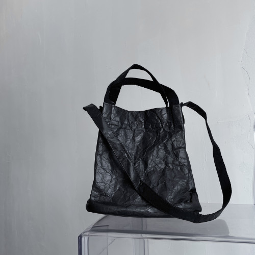 浮木兮/暗黑風牛皮紙褶皺水桶包大容量實用斜後後背包水桶包 浮木兮/暗黑風牛皮紙褶皺水桶包大容量實用斜後後背包水桶包