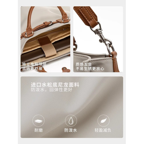 兩用大容量學生雙肩後後背包女新款高級手提電腦包通勤單肩斜背托特包