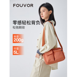 Fouvor火狐2025新款牛津布單肩包女大容量斜後後背包休閒通勤小方包