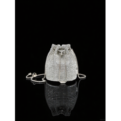 夜玥2026新款高級感精緻小衆閃亮水鑽迷你水桶包包女士名媛晚宴包