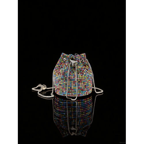 夜玥2026新款高級感精緻小衆閃亮水鑽迷你水桶包包女士名媛晚宴包 夜玥2026新款高級感精緻小衆閃亮水鑽迷你水桶包包女士名媛晚宴包