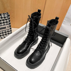 厚底馬丁靴女英倫風瘦瘦靴2025年新款春秋單靴騎士靴爆款短靴子女