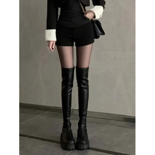 美啦公主方糖過膝長靴女款2025年新款秋冬加絨筒圍顯瘦彈力騎士靴 美啦公主方糖過膝長靴女款2025年新款秋冬加絨筒圍顯瘦彈力騎士靴