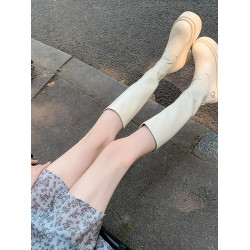 厚底彈力瘦瘦靴女2026春秋長筒靴高筒騎士靴小個子增高時尚辣妹靴