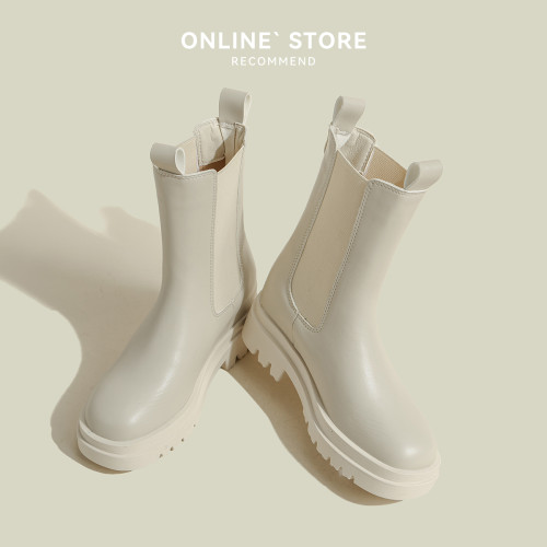 小碼313233小個子內增高馬丁靴女2026新款英倫風冬季菸筒靴中筒靴