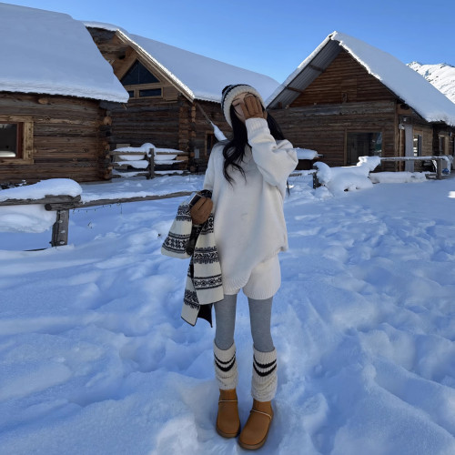 厚底雪地靴女款2026新款冬季加絨加厚內增高麵包東北棉鞋保暖短靴 厚底雪地靴女款2026新款冬季加絨加厚內增高麵包東北棉鞋保暖短靴