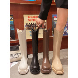 長筒靴女粗腿適合胖妹妹大筒圍女靴大碼41大腿圍加寬騎士靴不過膝