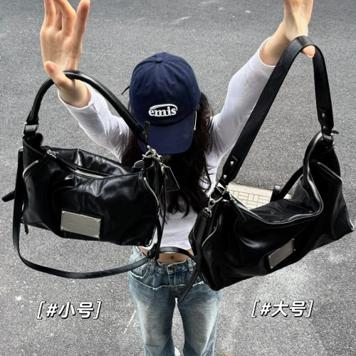 matin kim包包韓國小衆側拉鍊機車包手提單肩波士頓斜後後背包