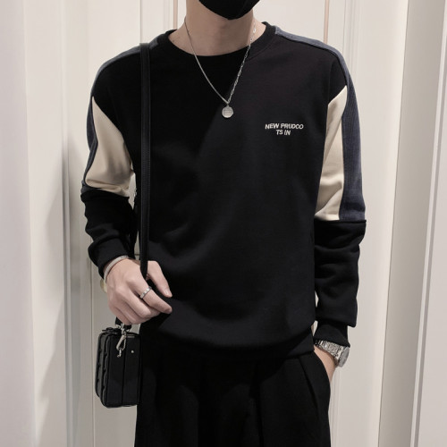 2025新款秋冬季爆款潮牌衛衣男內搭上衣高級感春秋外套男裝打底衫