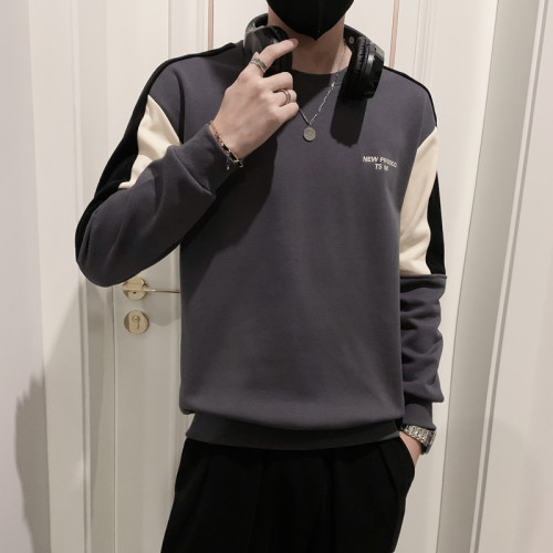 2025新款秋冬季爆款潮牌衛衣男內搭上衣高級感春秋外套男裝打底衫