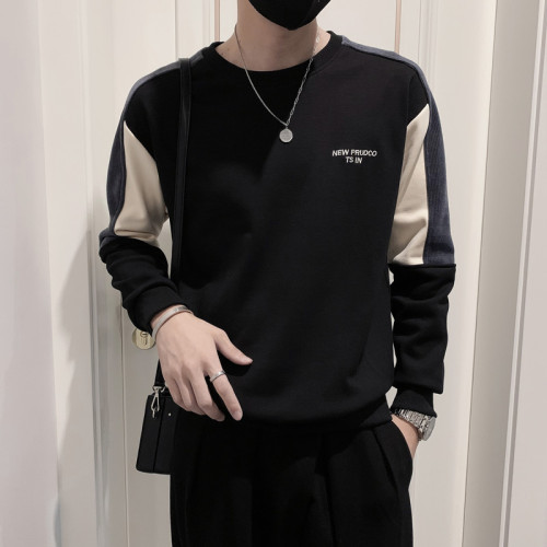 2025新款秋冬季爆款潮牌衛衣男內搭上衣高級感春秋外套男裝打底衫