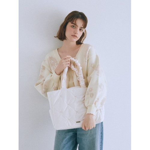 櫻花妹妹日系絲帶羽絨秋冬蓬松少女風格單肩手提斜背Y2K波士頓女