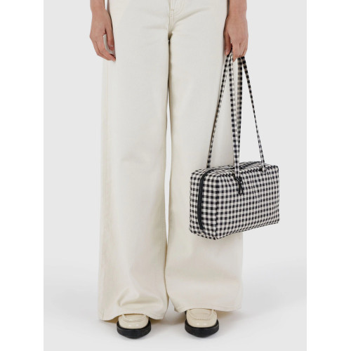 baggu包刺綉聯名款尼龍包歐美簡約通勤女包BAGGU手提包bowler bag