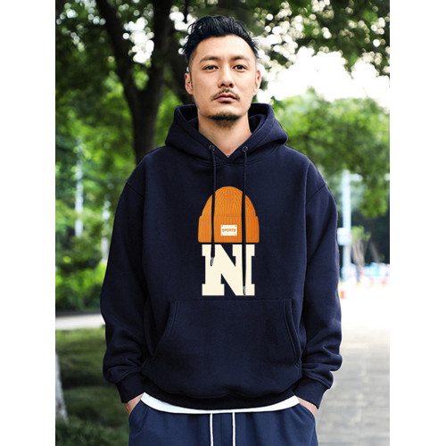 美式440g重磅連帽衛衣男士秋冬季加絨加厚寬鬆潮牌學生情侶裝外套