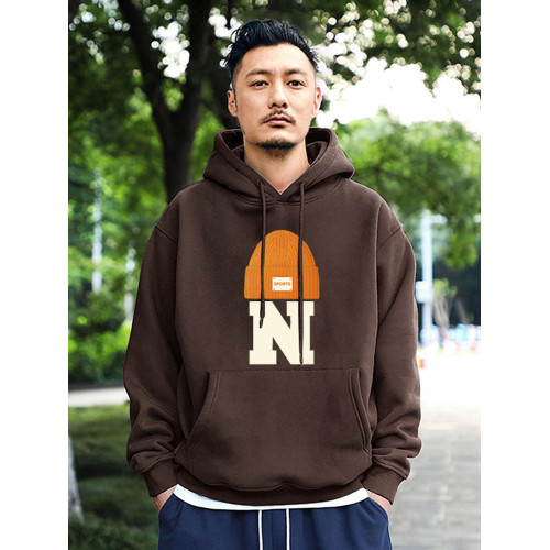 美式440g重磅連帽衛衣男士秋冬季加絨加厚寬鬆潮牌學生情侶裝外套