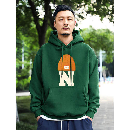 美式440g重磅連帽衛衣男士秋冬季加絨加厚寬鬆潮牌學生情侶裝外套