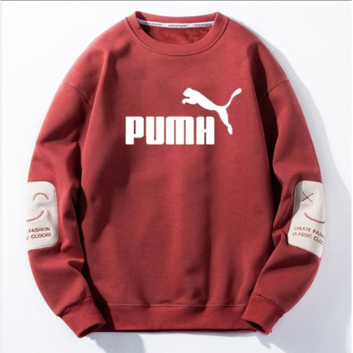 2025新款笑臉帥氣紅色韓版潮流衛衣男外套打底衫秋衣男裝時尚上衣