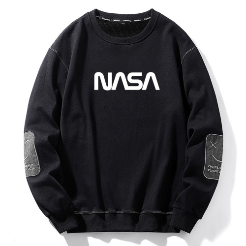 2025新款笑臉帥氣紅色韓版潮流衛衣男外套打底衫秋衣男裝時尚上衣