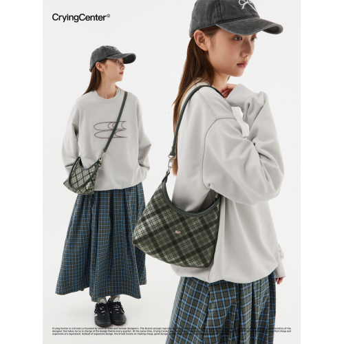 CryingCenter 格紋腋下皮包 哭喊中心